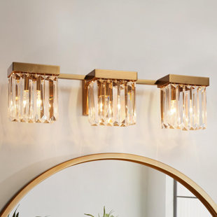 Copper Bathroom Vanity Lighting You'll Love | Wayfair